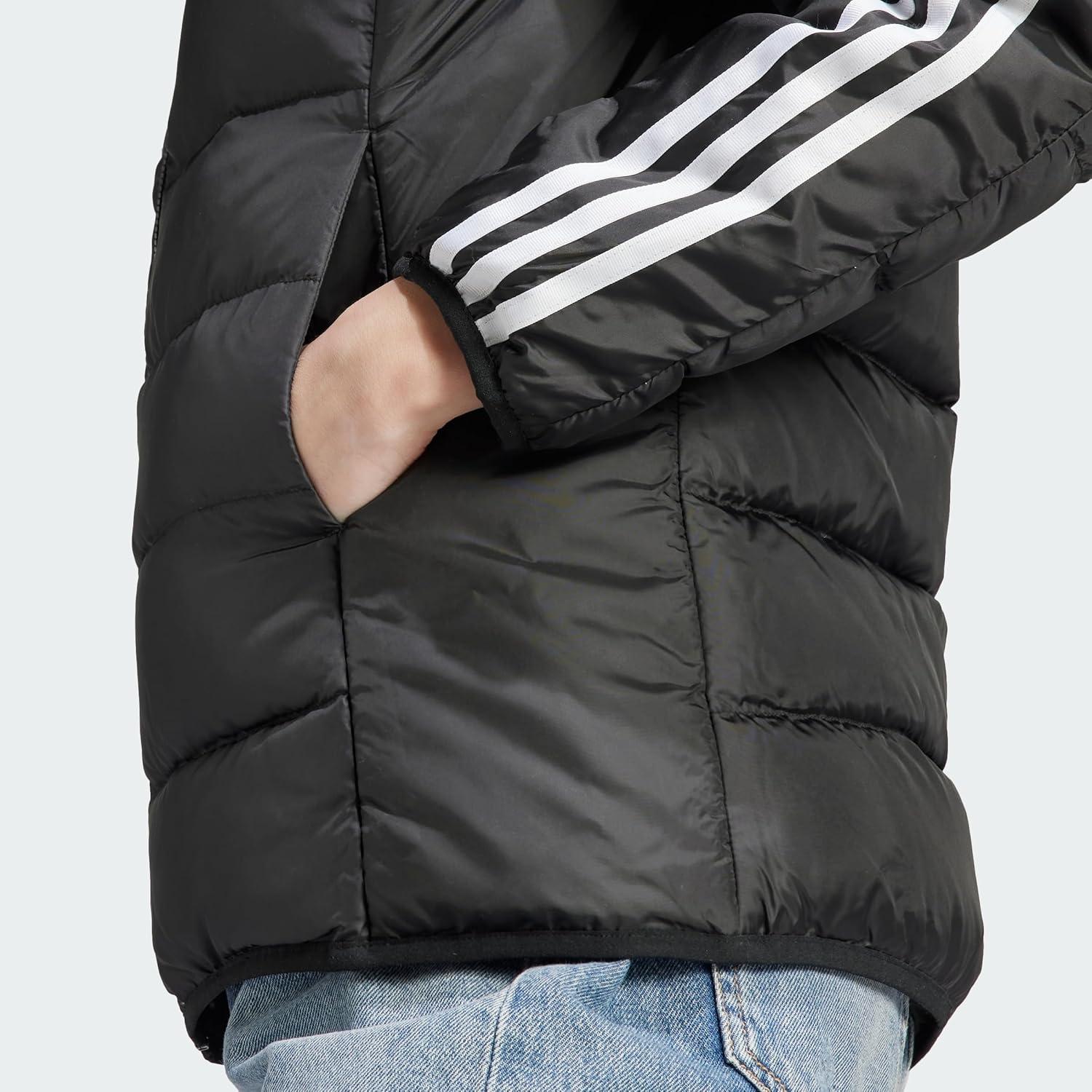 imageadidas Essentials 3Stripes Light Down JacketBlack