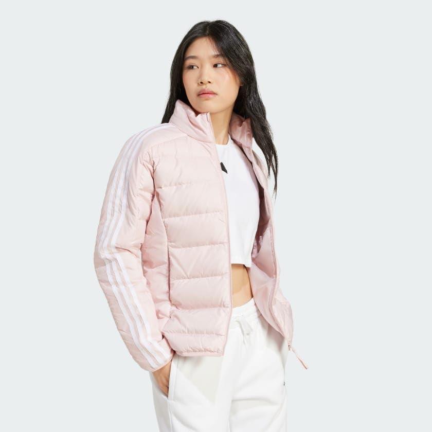 imageadidas Essentials 3Stripes Light Down JacketSandy Pink