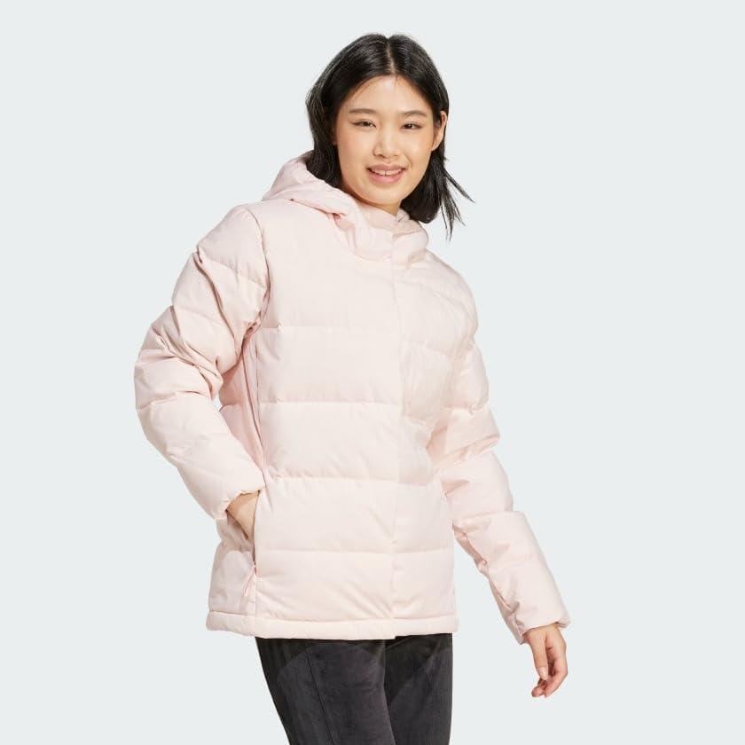 imageadidas Womens Helionic Hooded JacketSandy Pink