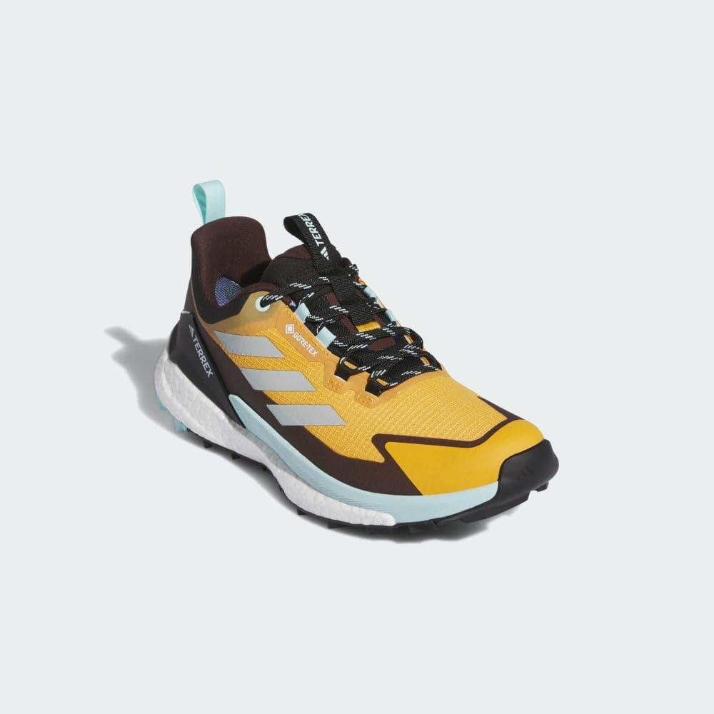 imageadidas Womens Terrex Free Hiker 2 Low GTX Hiking Hiking Sneakers Shoes  YellowPreloved YellowWonder SilverSemi Flash Aqua