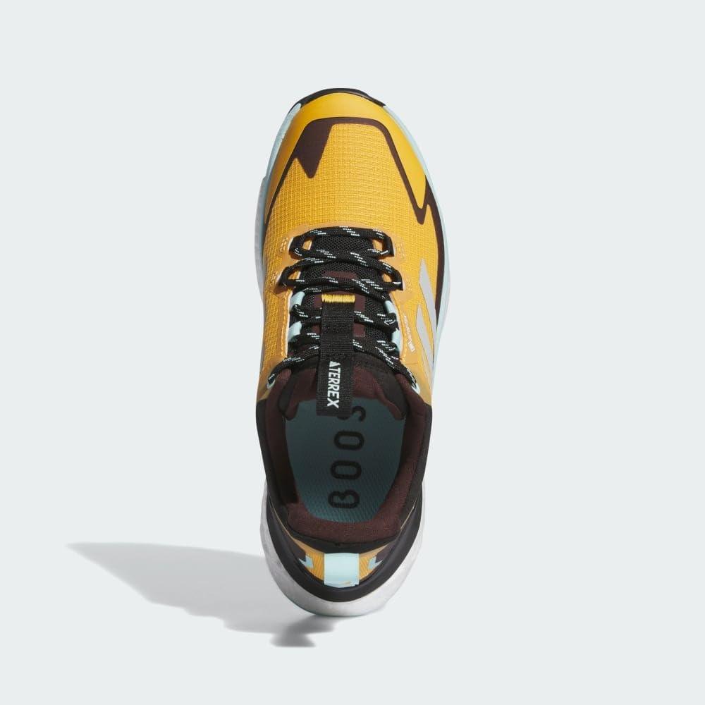 imageadidas Womens Terrex Free Hiker 2 Low GTX Hiking Hiking Sneakers Shoes  YellowPreloved YellowWonder SilverSemi Flash Aqua