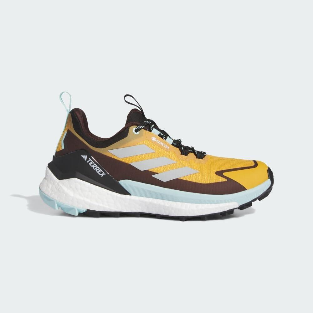 imageadidas Womens Terrex Free Hiker 2 Low GTX Hiking Hiking Sneakers Shoes  YellowPreloved YellowWonder SilverSemi Flash Aqua