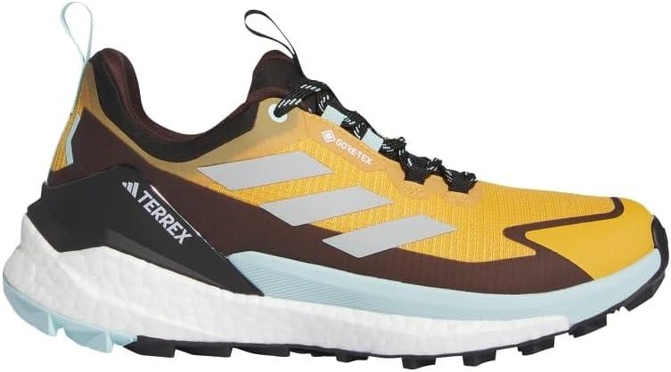 imageadidas Womens Terrex Free Hiker 2 Low GTX Hiking Hiking Sneakers Shoes  YellowPreloved YellowWonder SilverSemi Flash Aqua