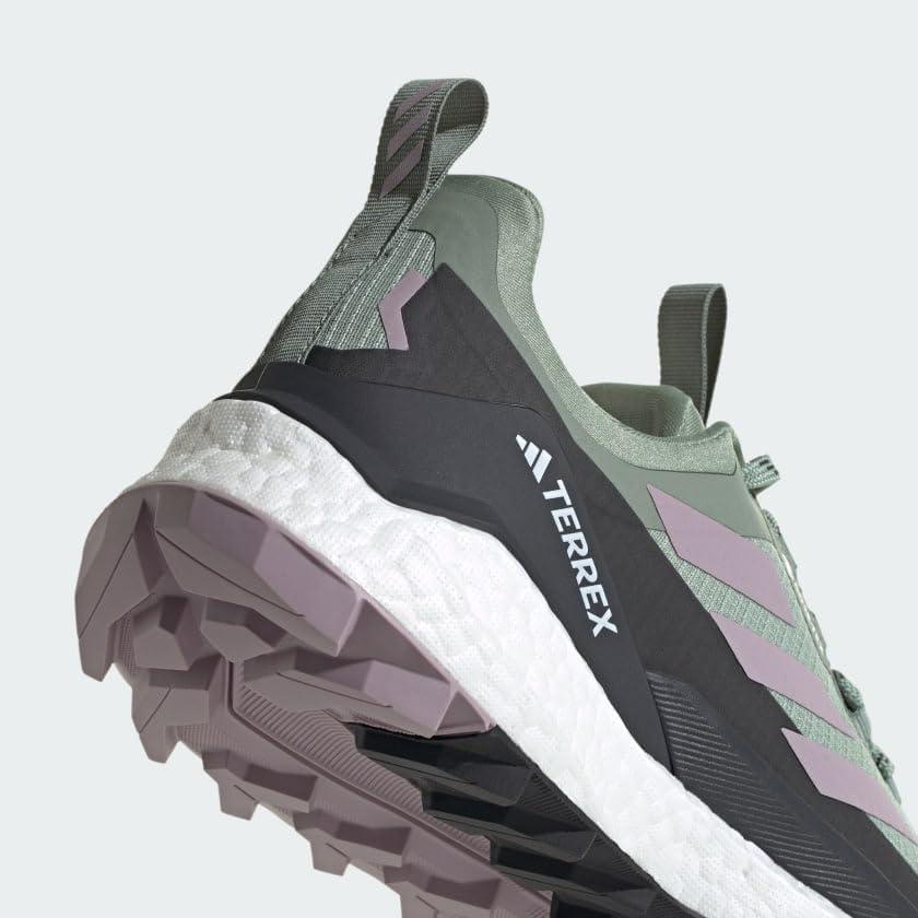 imageadidas Womens Terrex Free Hiker 2 Low GTX Hiking Hiking Sneakers Shoes  YellowSilver GreenPreloved FigCarbon