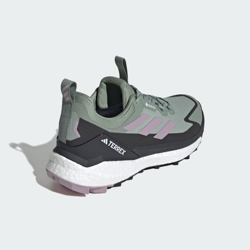 imageadidas Womens Terrex Free Hiker 2 Low GTX Hiking Hiking Sneakers Shoes  YellowSilver GreenPreloved FigCarbon