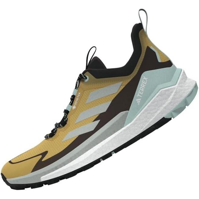 imageadidas Womens Terrex Free Hiker 2 Low GTX Hiking Hiking Sneakers Shoes  YellowPreloved YellowWonder SilverSemi Flash Aqua