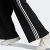 imageadidas Essentials 3Stripes Fleece Wide PantsBlack  White