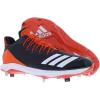 imageadidas Mens Icon Bounce Baseball CleatsCore BlackFootwear WhiteCollegiate Orange