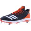 imageadidas Mens Icon Bounce Baseball CleatsCore BlackFootwear WhiteCollegiate Orange