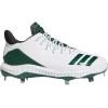 imageadidas Mens Icon Bounce Baseball CleatsWhiteDark GreenCarbon