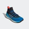 imageadidas Mens Terrex Free Hiker GoreTEX 20 Hiking ShoesCore BlackGrey ThreeBlue Rush