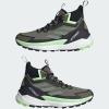 imageadidas Mens Terrex Free Hiker GoreTEX 20 Hiking ShoesOlive StrataSilver GreenAurora Bla
