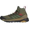 imageadidas Mens Terrex Free Hiker GoreTEX 20 Hiking ShoesWild Pine Green Live Red