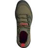 imageadidas Mens Terrex Free Hiker GoreTEX 20 Hiking ShoesWild Pine Green Live Red
