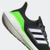 imageadidas Mens Ultraboost 22 Running ShoeBlackWhiteSolar Green