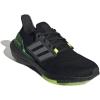 imageadidas Mens Ultraboost 22 Running ShoeCore Black Iron Met Beam Green