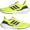 imageadidas Mens Ultraboost 22 Running ShoeFtwr White Core Black Solar Yellow
