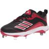 imageadidas Mens Icon Bounce Baseball CleatsBlackPower RedWhite