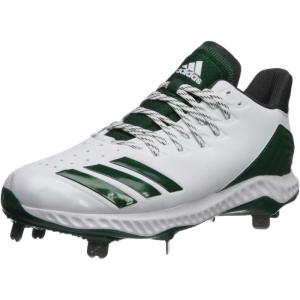 imageadidas Mens Icon Bounce Baseball CleatsWhiteDark GreenCarbon
