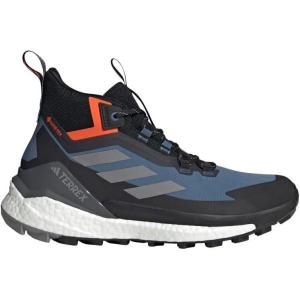imageadidas Mens Terrex Free Hiker GoreTEX 20 Hiking ShoesWonder SteelGrey ThreeImpact Orang