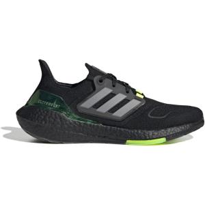 imageadidas Mens Ultraboost 22 Running ShoeCore Black Iron Met Beam Green