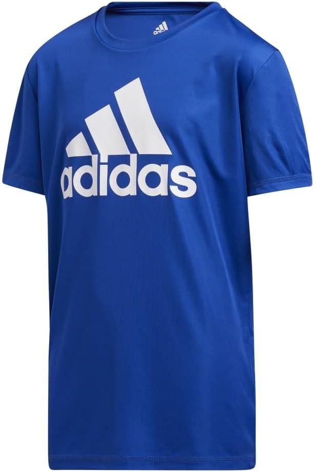 imageadidas Boys Plus Size Short Sleeve Aeroready Performance Logo Tee TShirtTeam Royal Blue