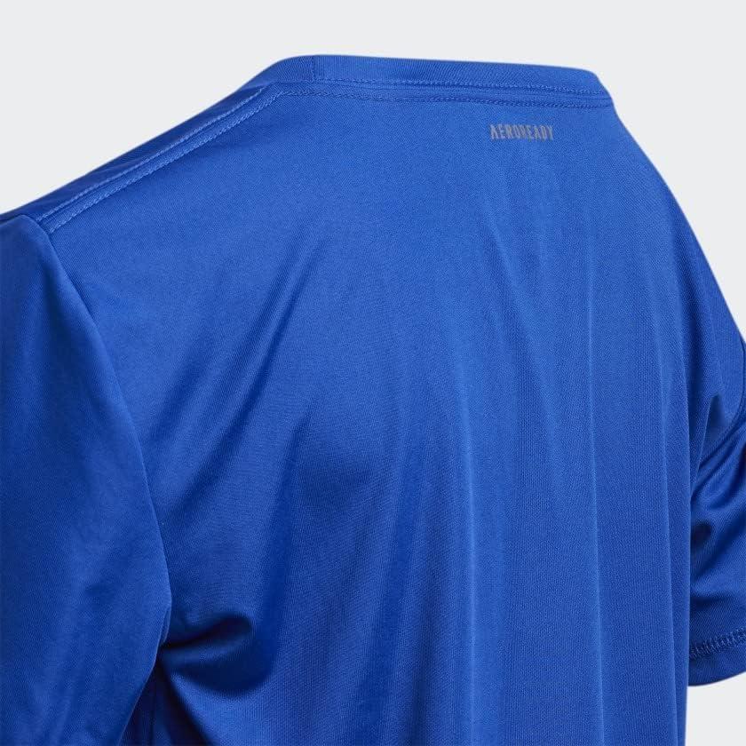 imageadidas Boys Plus Size Short Sleeve Aeroready Performance Logo Tee TShirtTeam Royal Blue