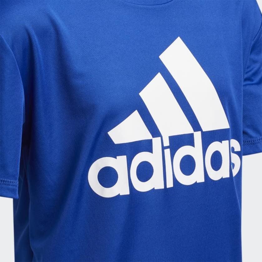 imageadidas Boys Plus Size Short Sleeve Aeroready Performance Logo Tee TShirtTeam Royal Blue