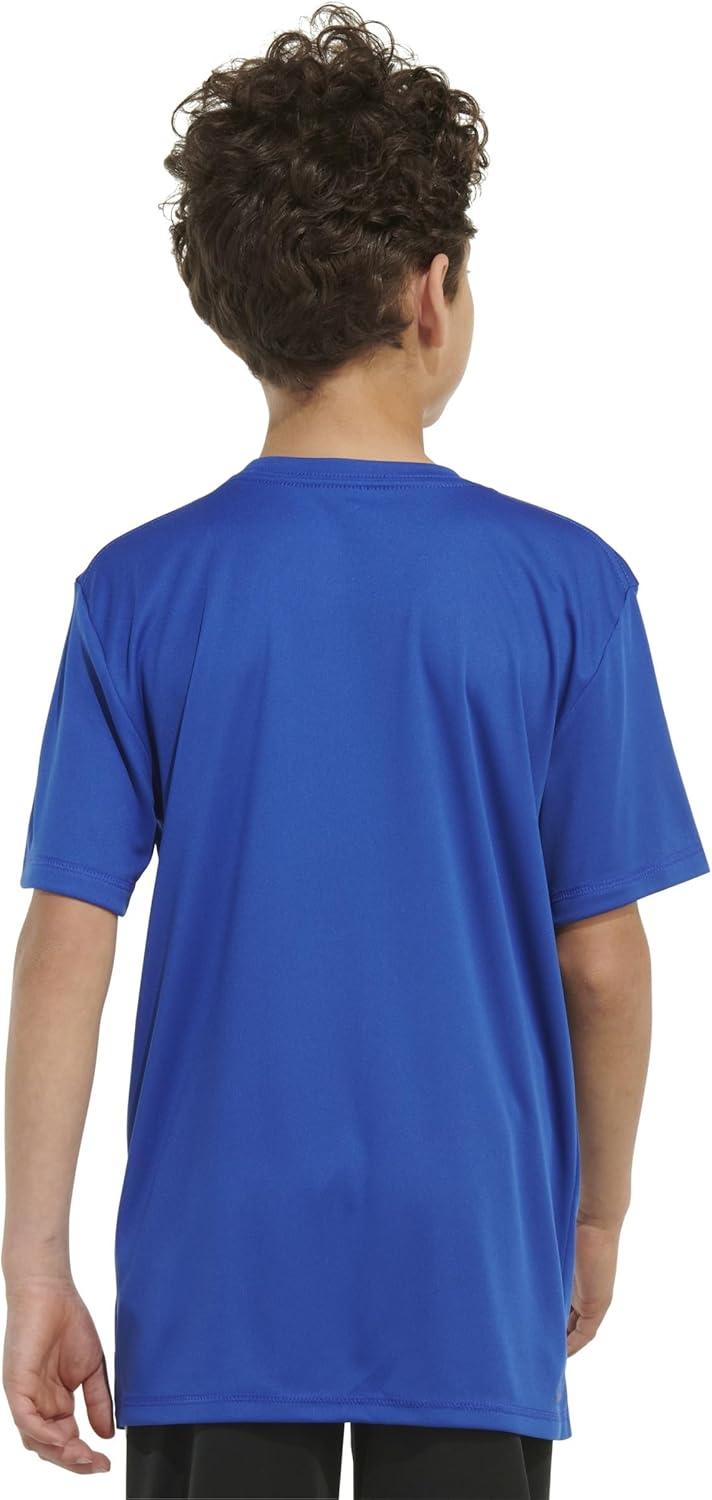 imageadidas Boys Plus Size Short Sleeve Aeroready Performance Logo Tee TShirtTeam Royal Blue