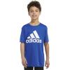 imageadidas Boys Plus Size Short Sleeve Aeroready Performance Logo Tee TShirtTeam Royal Blue