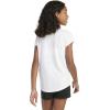 imageadidas Girls Short Sleeve Cotton Essential TShirt TopWhite Confetti