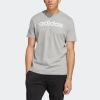 imageadidas Mens Essentials Single Jersey Linear Embroidered Logo TMedium Grey Heather