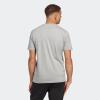 imageadidas Mens Essentials Single Jersey Linear Embroidered Logo TMedium Grey Heather