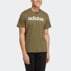 imageadidas Mens Essentials Single Jersey Linear Embroidered Logo TOlive Strata