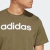 imageadidas Mens Essentials Single Jersey Linear Embroidered Logo TOlive Strata