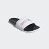 imageadidas Unisex Adult Adilette Comfort SlideBlackWhiteMulticolor