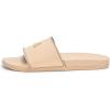 imageadidas Unisex Adult Adilette Comfort SlideWarm SandstoneWarm SandstoneBlack