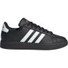 imageadidas Womens Grand Court 20 Tennis ShoeBlackWhiteGold Metallic