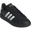 imageadidas Womens Grand Court 20 Tennis ShoeBlackWhiteGold Metallic