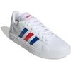imageadidas Womens Grand Court 20 Tennis ShoeFtwwht Royblu Vivred