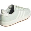imageadidas Womens Grand Court 20 Tennis ShoeLinen GreenOff WhiteSilver Metallic