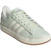 imageadidas Womens Grand Court 20 Tennis ShoeLinen GreenOff WhiteSilver Metallic