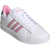 imageadidas Womens Grand Court 20 Tennis ShoeWhiteBliss PinkCourt Green