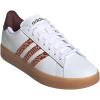 imageadidas Womens Grand Court 20 Tennis ShoeWhiteHazy CopperGum