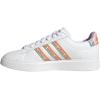 imageadidas Womens Grand Court 20 Tennis ShoeWhiteLush RedPurple