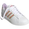 imageadidas Womens Grand Court 20 Tennis ShoeWhiteLush RedPurple