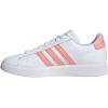 imageadidas Womens Grand Court 20 Tennis ShoeWhiteSemi Pink SparkGold Metallic