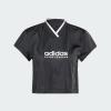 imageadidas Womens Tiro Colorblock Cropped TeeBlack