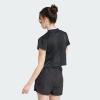 imageadidas Womens Tiro Colorblock Cropped TeeBlack
