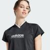 imageadidas Womens Tiro Colorblock Cropped TeeBlack